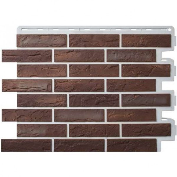 Фасадная панель Альта-Профиль Кирпич Рижский 01 купить в Братске