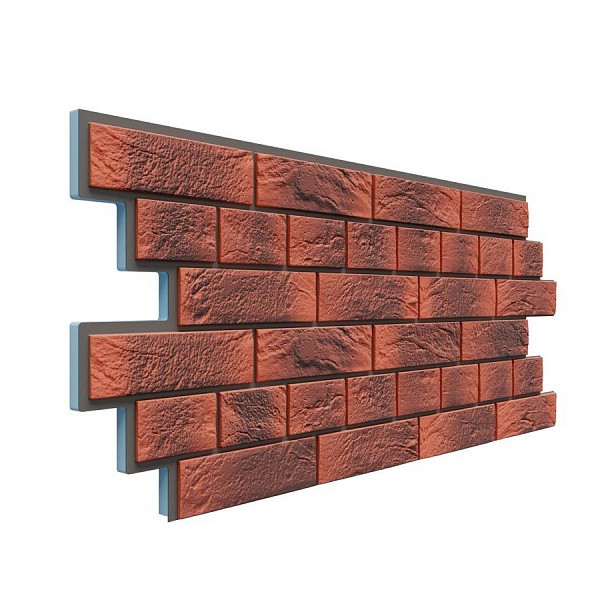 Фасадная термопанель Доломит Венецианский кирпич 20 мм Корса купить в Братске