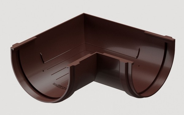 Угловой элемент 90˚ПВХ Docke STANDART Тёмно-коричневый купить в Братске