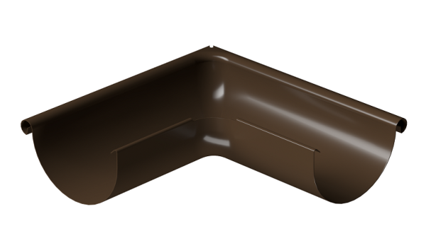 Угол внешний 90° D125 Döcke STAL PREMIUM Каштан, (RAL 8017) купить в Братске