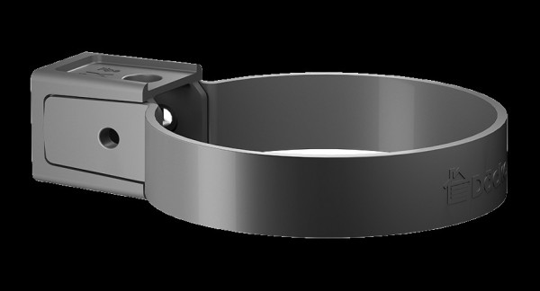 Хомут универсальный Docke Premium ПВХ -  графит купить в Братске