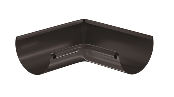 Водосток Aquasistem, система 125x90 - Угол желоба, внутренний 90° RR 32 Тёмно-Коричневый купить в Братске