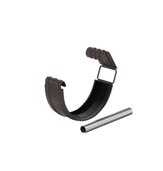 Водосток Aquasistem, система 125x90 - Соединитель желоба с резиновым уплотнителем RR 32 Тёмно Коричневый купить в Братске