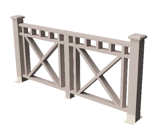 Ограждения декоративное ДПК GRINDERDECO Виктория выбеленный дуб купить в Братске