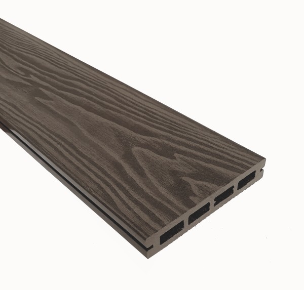 Террасная доска из ДПК Terrapol Смарт 3D Пустотелая с пазом Тик Киото купить в Братске