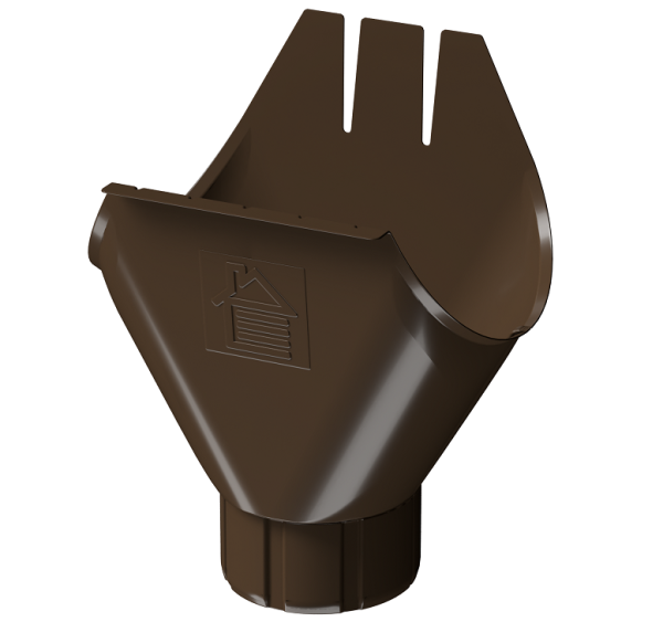 Воронка желоба D125 Döcke STAL PREMIUM Каштан, (RAL 8017) купить в Братске