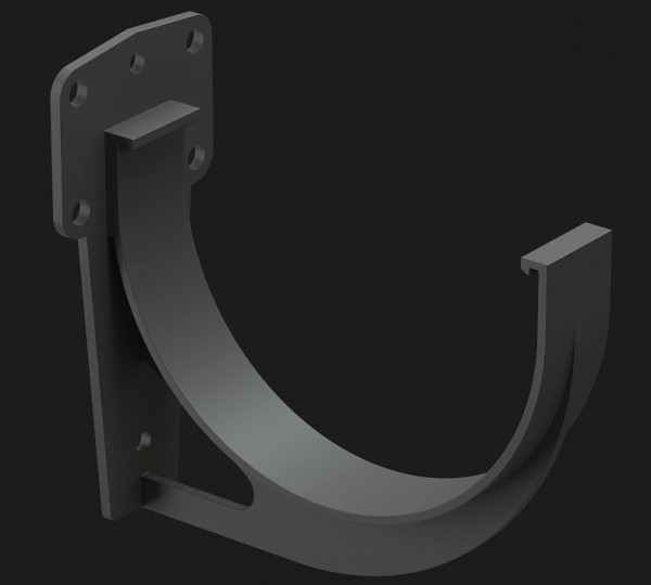 Кронштейн желоба Docke Premium ПВХ - Графит купить в Братске