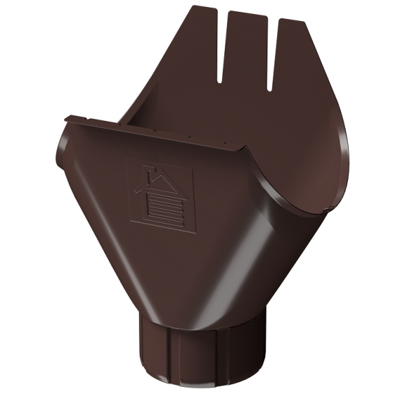 Воронка желоба D125 Döcke STAL PREMIUM Шоколад, (RAL 8019) купить в Братске