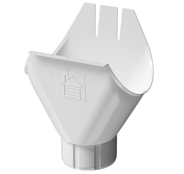 Воронка желоба D125 Döcke STAL PREMIUM Пломбир, (RAL 9010) купить в Братске
