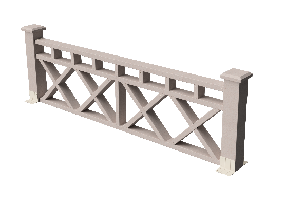 Ограждения декоративное ДПК GRINDERDECO Бэйли выбеленый дуб купить в Братске