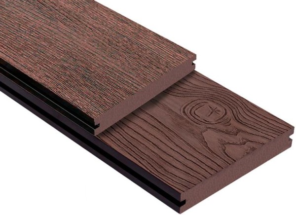 Террасная доска ДПК Outdoor 3D полнотелая STORM/OCEAN BROWN коричневая микс купить в Братске