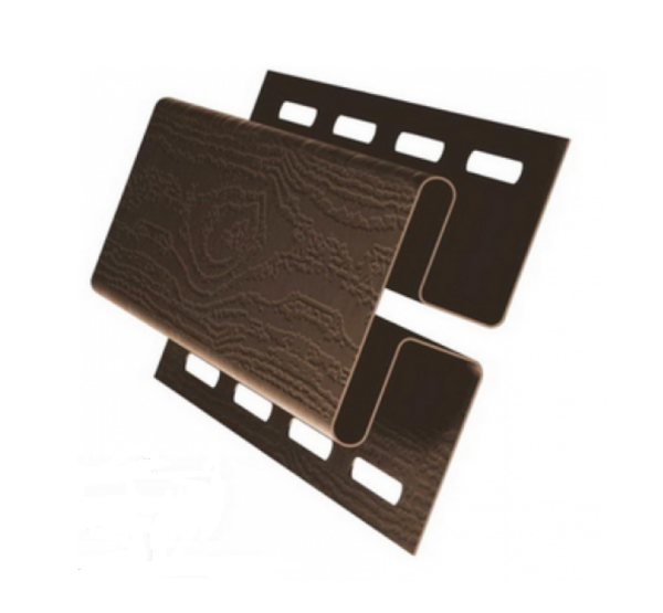 H-профиль (соеденительная планка)для сайдинга, коричневый купить в Братске