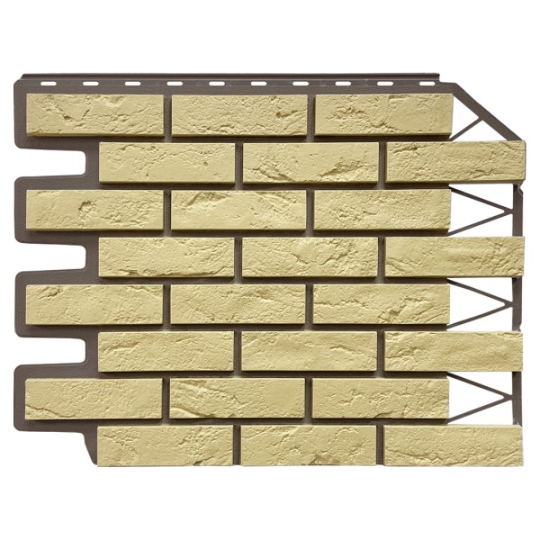 Фасадная панель FineBer, Кирпич Баварский, Песочный купить в Братске