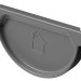 Заглушка желоба D125 Döcke STAL PREMIUM Графит, (RAL 7024) купить в Братске
