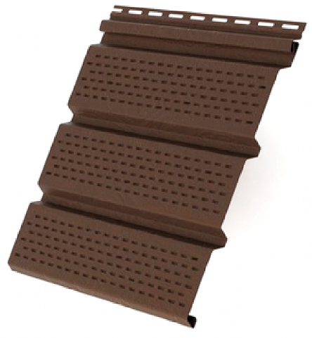 Софит полностью перфорированный, коричневый купить в Братске