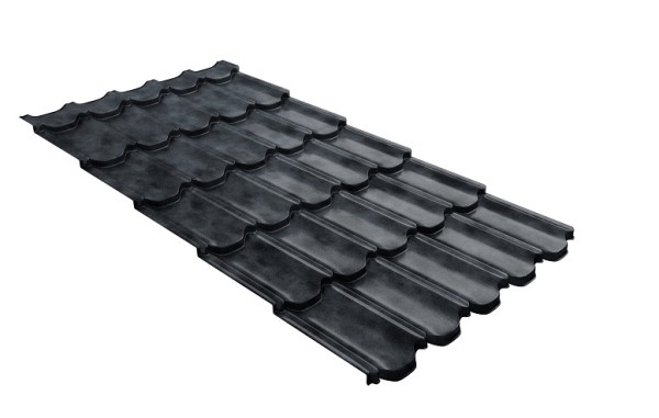 Металлочерепица квинта плюс с 3D резом 0,45 Safari Grey купить в Братске