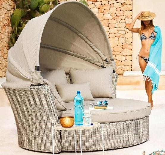 Диван-Трансформер AFINA плетеный из иск. ротанга AFM-325 Beige купить в Братске