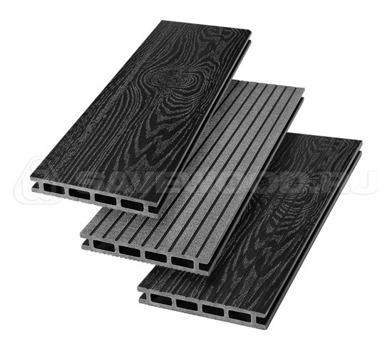 Террасная доска из ДПК SW Carpinus (T) — двухсторонняя черный купить в Братске