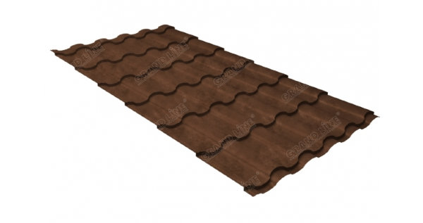 Металлочерепица кредо 0,45 Safari Twincolor Brown купить в Братске