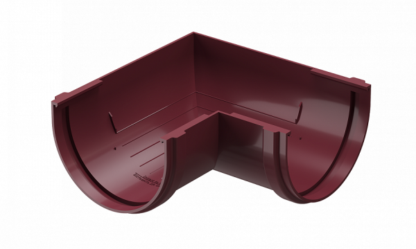 Угловой элемент 90˚ПВХ Docke STANDART красный купить в Братске