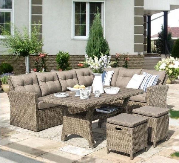 Комплект мебели AFINA плетеной из иск. ротанга AFM-307B Beige купить в Братске