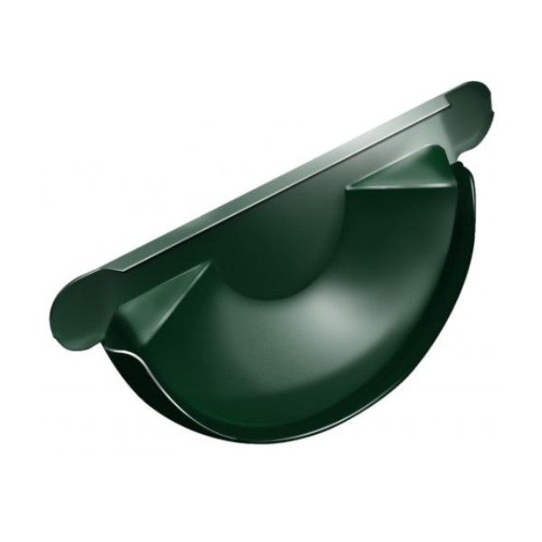 Водосток Grand Line 125x90 – Заглушка желоба RAL 6005 купить в Братске