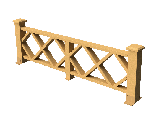 Ограждения декоративное ДПК GRINDERDECO Миллениум песчаник купить в Братске