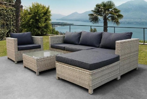 Комплект мебели AFINA плетеной из иск. ротанга YR821G Grey/Grey купить в Братске