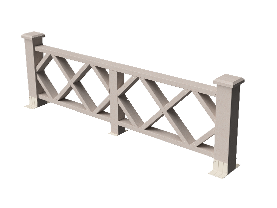 Ограждения декоративное ДПК GRINDERDECO Миллениум выбеленый дуб купить в Братске