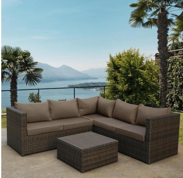 Комплект мебели AFINA плетеной из иск. ротанга YR825A Brown/Beige купить в Братске
