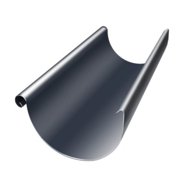 Водосток Grand Line 150x100 – Полукруглый желоб 3 метра RAL 7024 купить в Братске