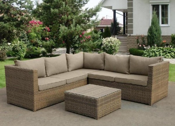 Комплект мебели AFINA плетеной из иск. ротанга YR825B Beige купить в Братске
