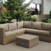 Комплект мебели AFINA плетеной из иск. ротанга YR825B Beige купить в Братске