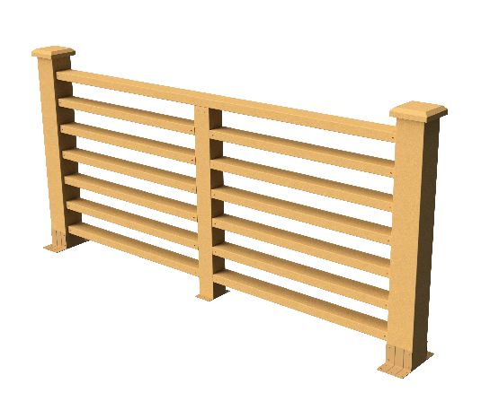 Ограждения декоративное ДПК GRINDERDECO Марсело песчаник купить в Братске