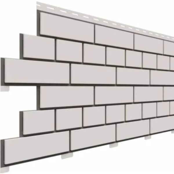 Фасадная панель Доломит Кирпич, Белый купить в Братске