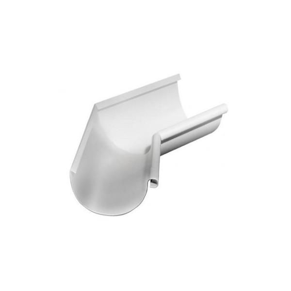 Водосток Grand Line 150x100 – Угол внутренний 135° RAL 9003 купить в Братске