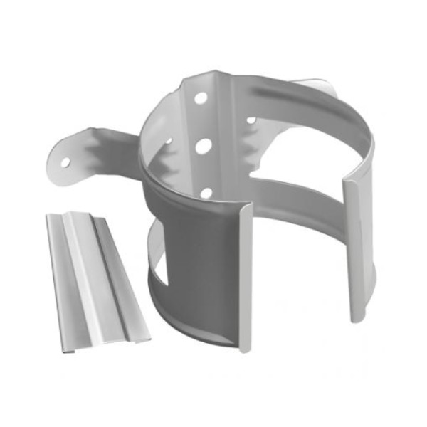 Водосток Grand Line 150x100 – Хомут трубы (на дерево) RAL 9003 купить в Братске