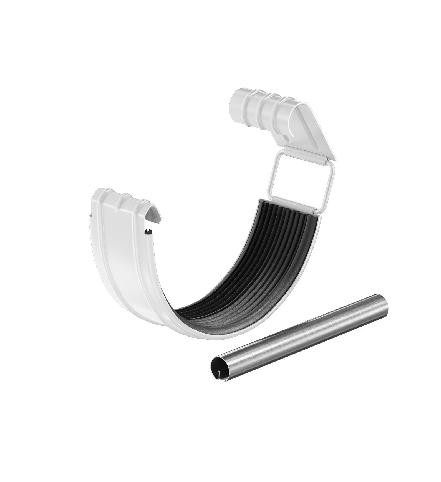 Водосток Aquasistem, система 125x90 - Соединитель желоба с резиновым уплотнителем RAL 9003 Белый купить в Братске