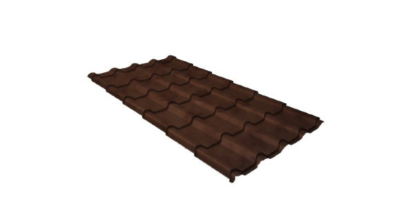 Металлочерепица камея 0,45 Safari Twincolor Brown купить в Братске