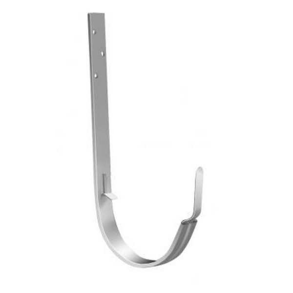 Водосток Grand Line 125x90 – Кронштейн длинный RAL 9003 купить в Братске