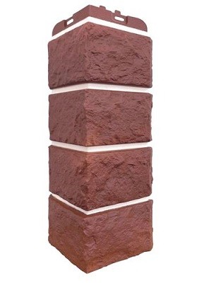 Угол наружный Grand Line Колотый Камень Корица, Шов белый купить в Братске