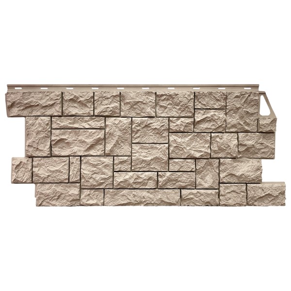 Фасадная панель FineBer, Камень Дикий, Песочный купить в Братске