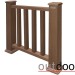 Ограждение из ДПК Outdoor Классик 3D STORM коричневый микс купить в Братске