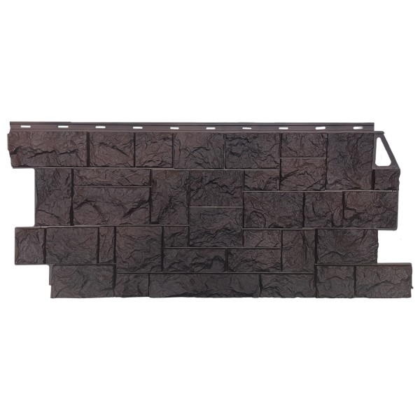 Фасадная панель FineBer, Камень Дикий, Коричневый купить в Братске