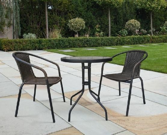 Комплект плетеной мебели AFINA из иск. ротанга Асоль-LR02 LRC-02/LRT-02-D60 Dark Brown купить в Братске