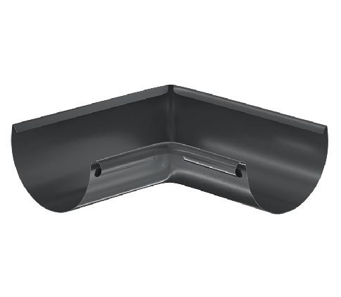 Водосток Aquasistem, система 150/100 - Угол желоба, внутренний 90° RAL 7024 Тёмно-серый купить в Братске