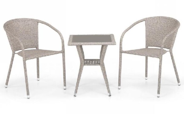 Комплект плетеной мебели AFINA из иск. ротанга T25C/Y137C-W85 Latte 2Pcs купить в Братске
