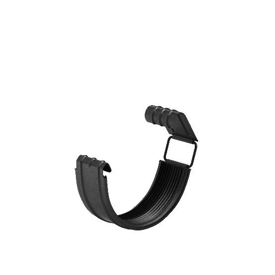 Водосток Aquasistem, система 125x90 - Соединитель желоба с резиновым уплотнителем RAL 9005 Чёрный купить в Братске