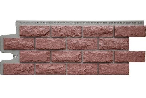 Фасадные панели Grand Line Колотый Камень Корица, Шов тёмно-бежевый купить в Братске