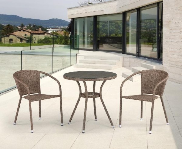 Комплект плетеной мебели AFINA из иск. ротанга T282ANT/Y137C-W56 Light Brown 2Pcs купить в Братске